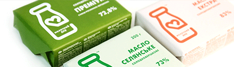牛奶品牌Molochnyi Dar包装形象设计和商标设计欣赏
