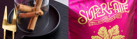 茶叶与咖啡不期而遇 Superlatte创意品牌形象包装设计